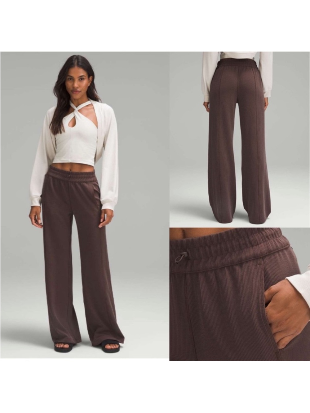 Lululemon ribbed softstreme pants 32.5”